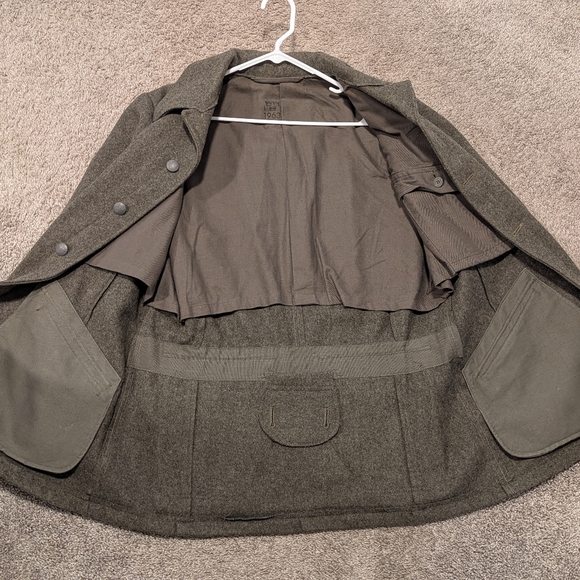 Vintage Swedish Military Wool Field Jacket sz L - Picture 6 of 8